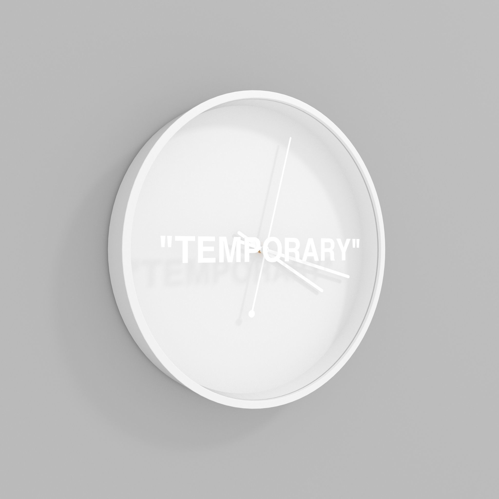 Virgil Abloh x IKEA MARKERAD TEMPORARY Wall Clock  3D model_2
