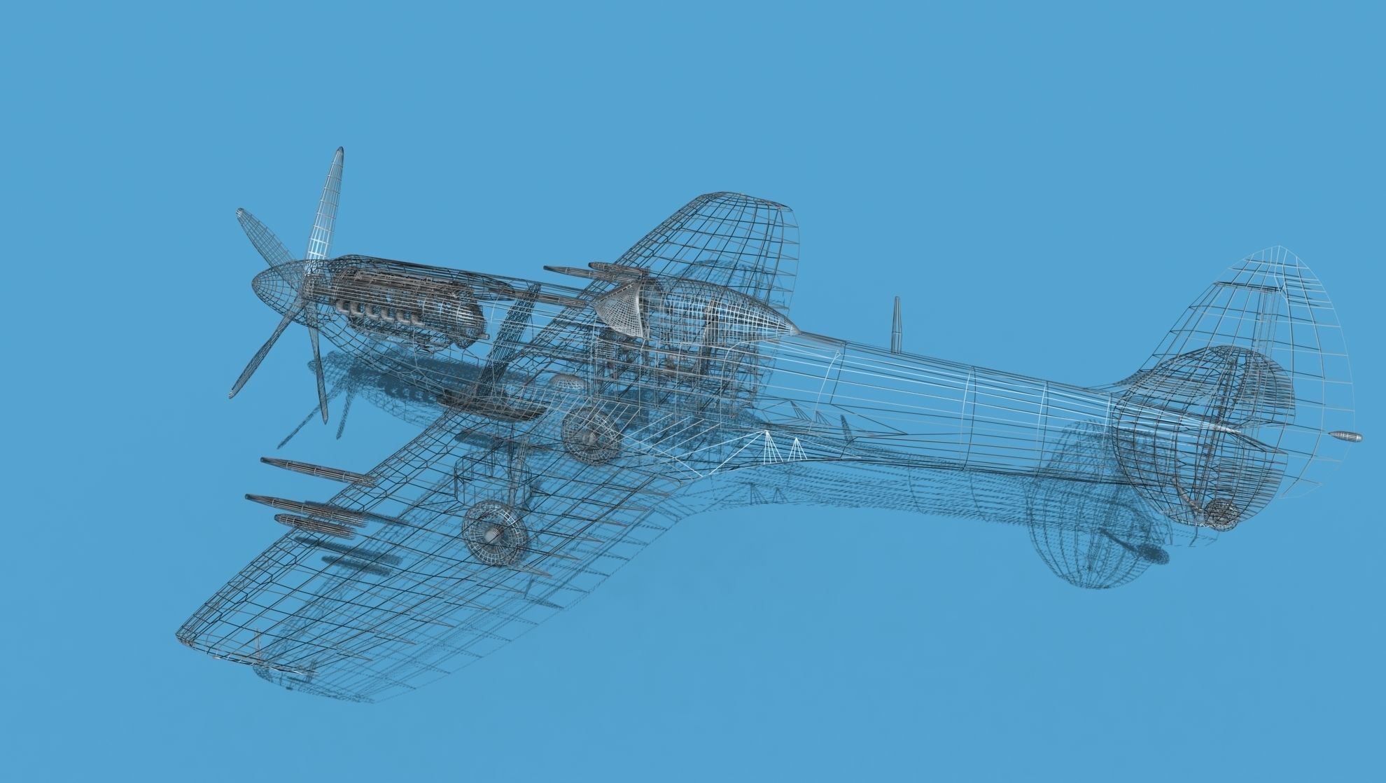 Supermarine Spitfire Mk XVIII V04 3D model_16