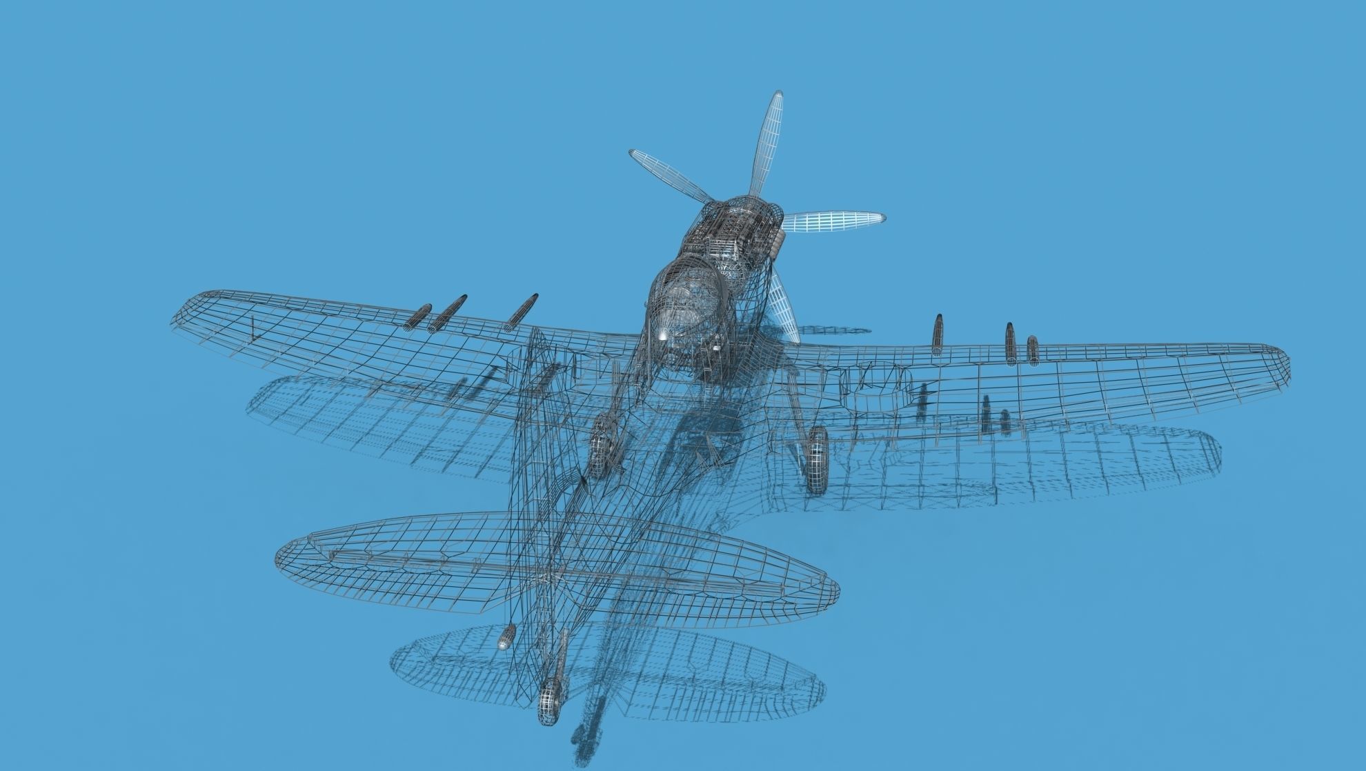 Supermarine Spitfire Mk XVIII V04 3D model_15