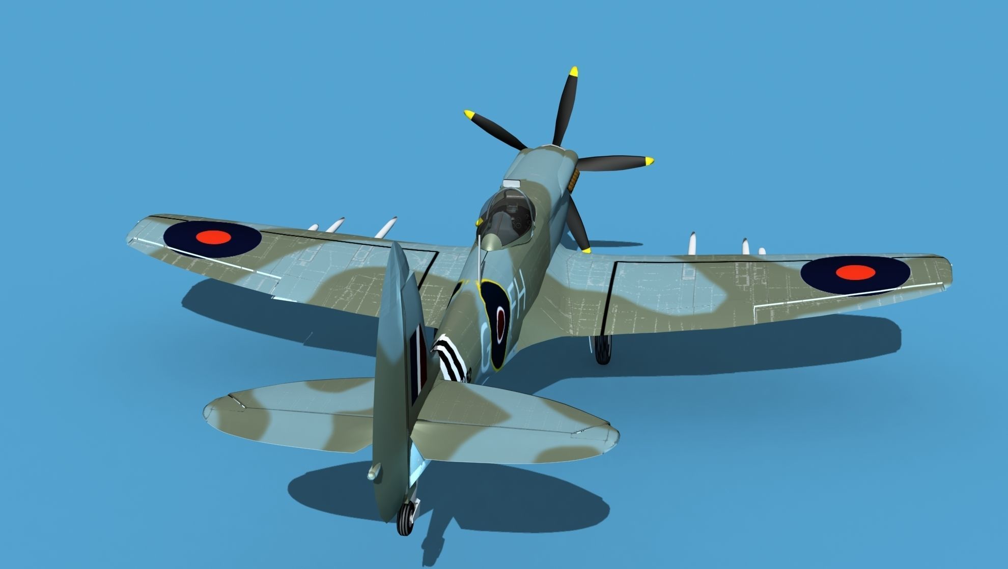 Supermarine Spitfire Mk XVIII V04 3D model_6