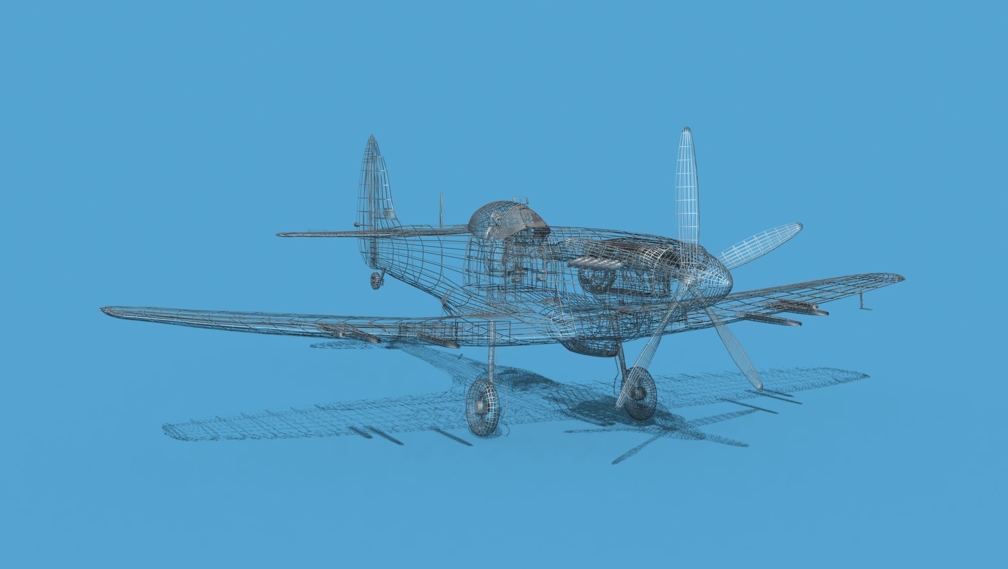 Supermarine Spitfire Mk XVIII V04 3D model_13