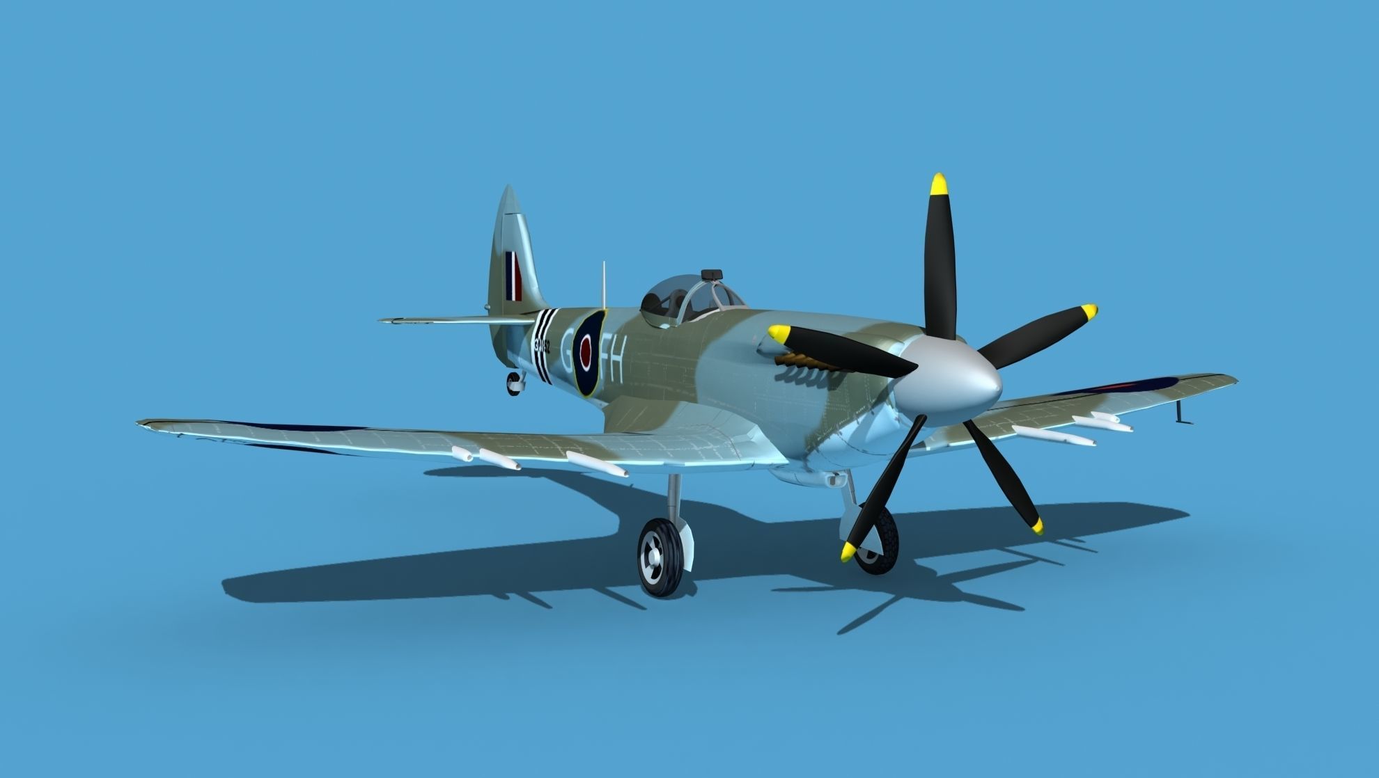 Supermarine Spitfire Mk XVIII V04 3D model_2
