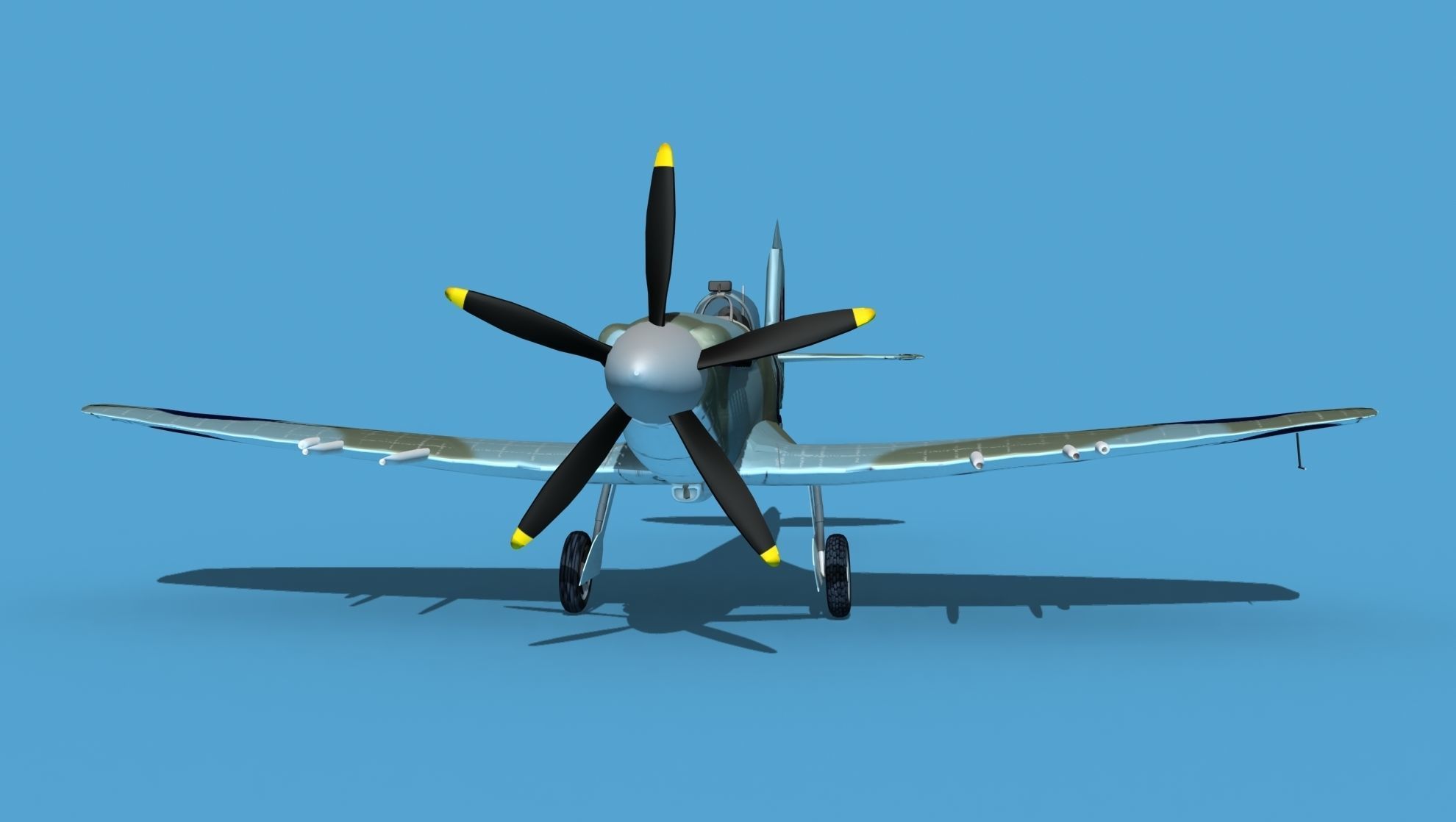 Supermarine Spitfire Mk XVIII V04 3D model_1