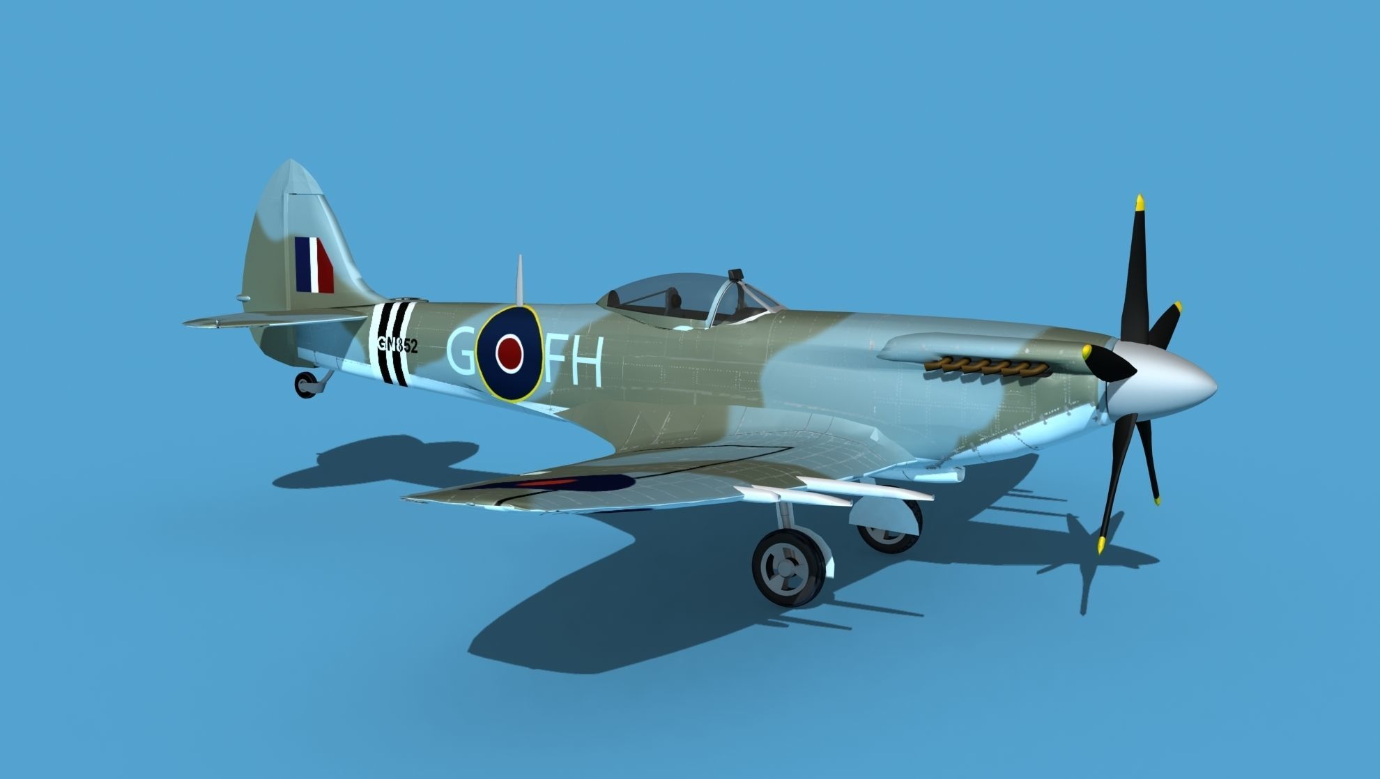 Supermarine Spitfire Mk XVIII V04 3D model_3