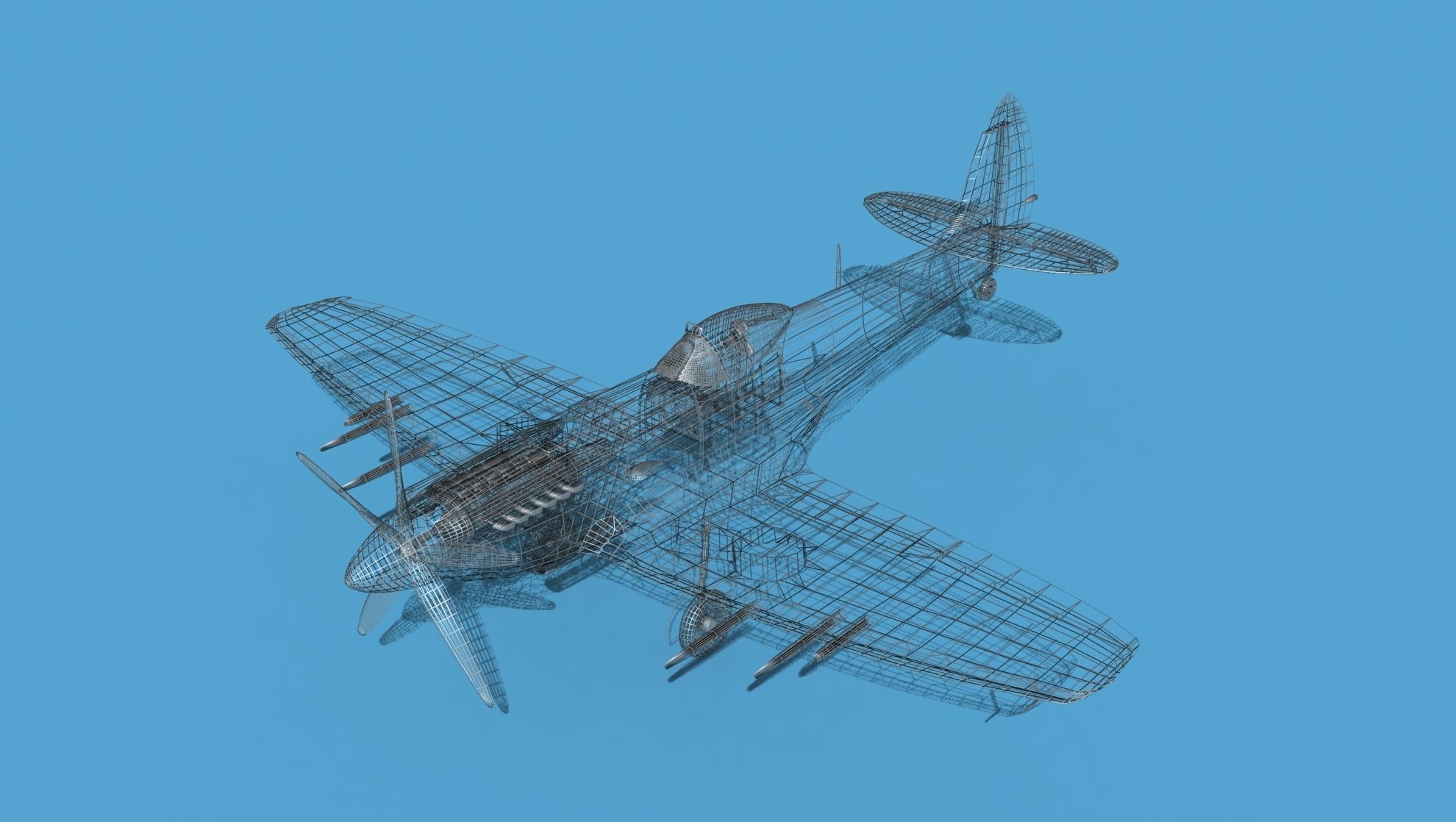 Supermarine Spitfire Mk XVIII V04 3D model_17