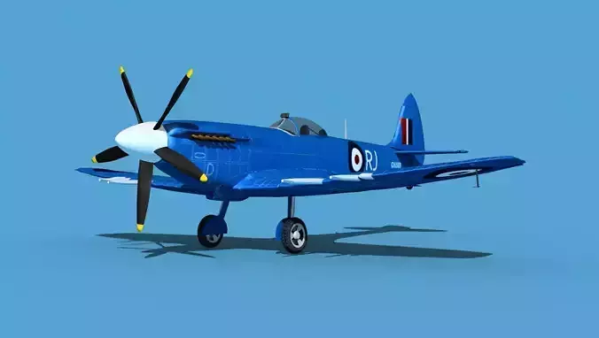 Supermarine Spitfire Mk XVIII V05 3D model