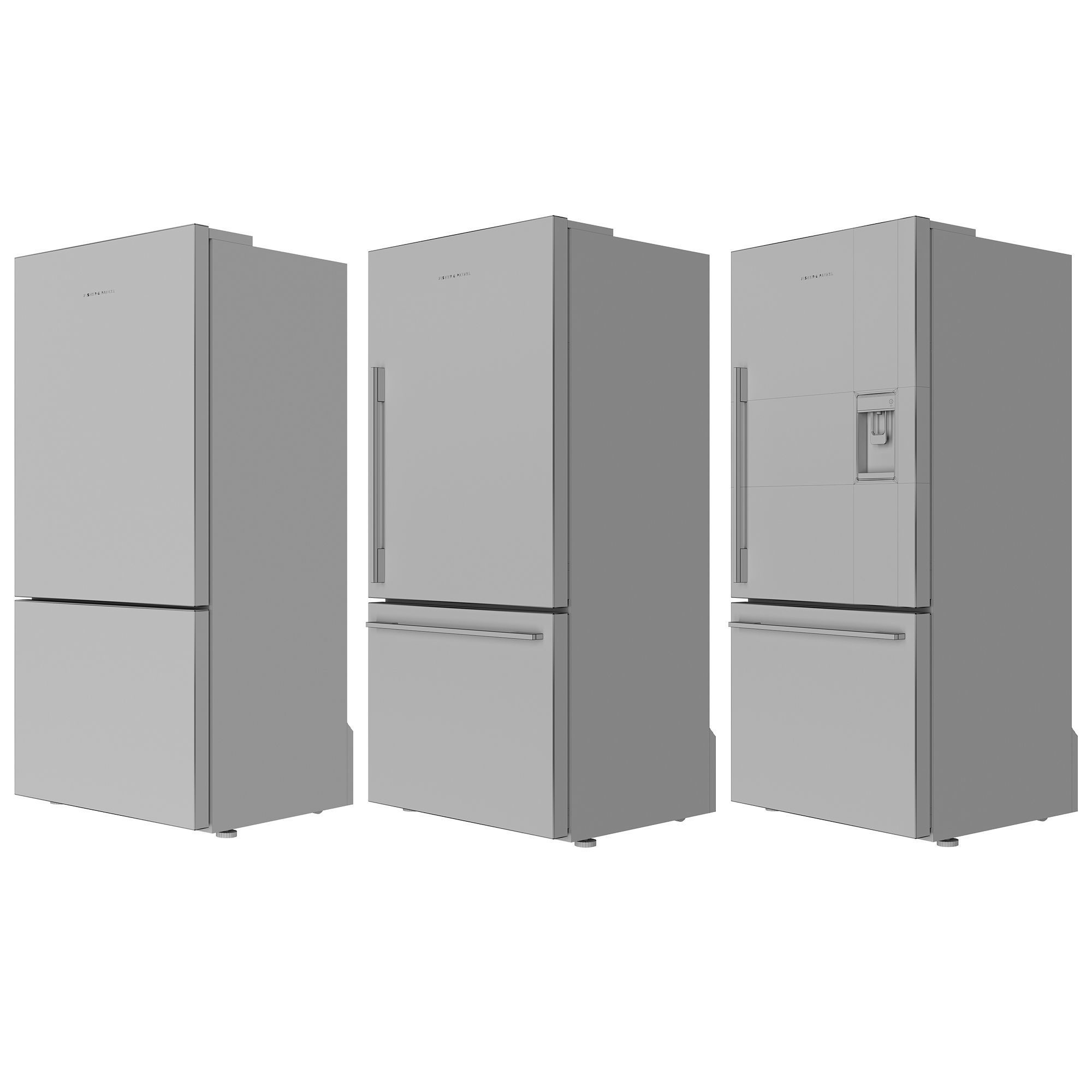 Refrigerators Fisher Paykel Set 1 3D model_2