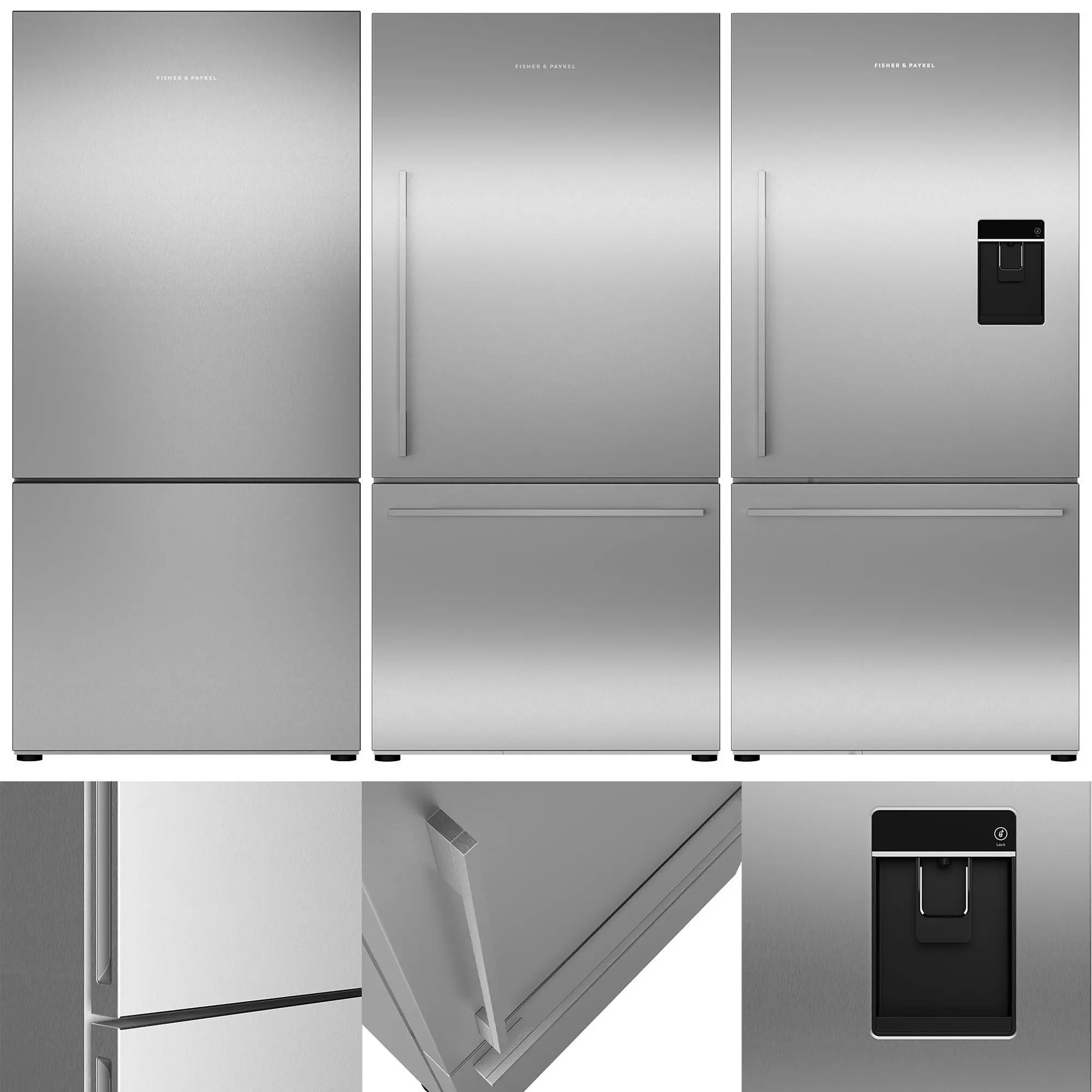 Refrigerators Fisher Paykel Set 1 3D model_0
