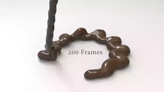 Caramel-Chocolate-03 ring with loop in middle 3D model
