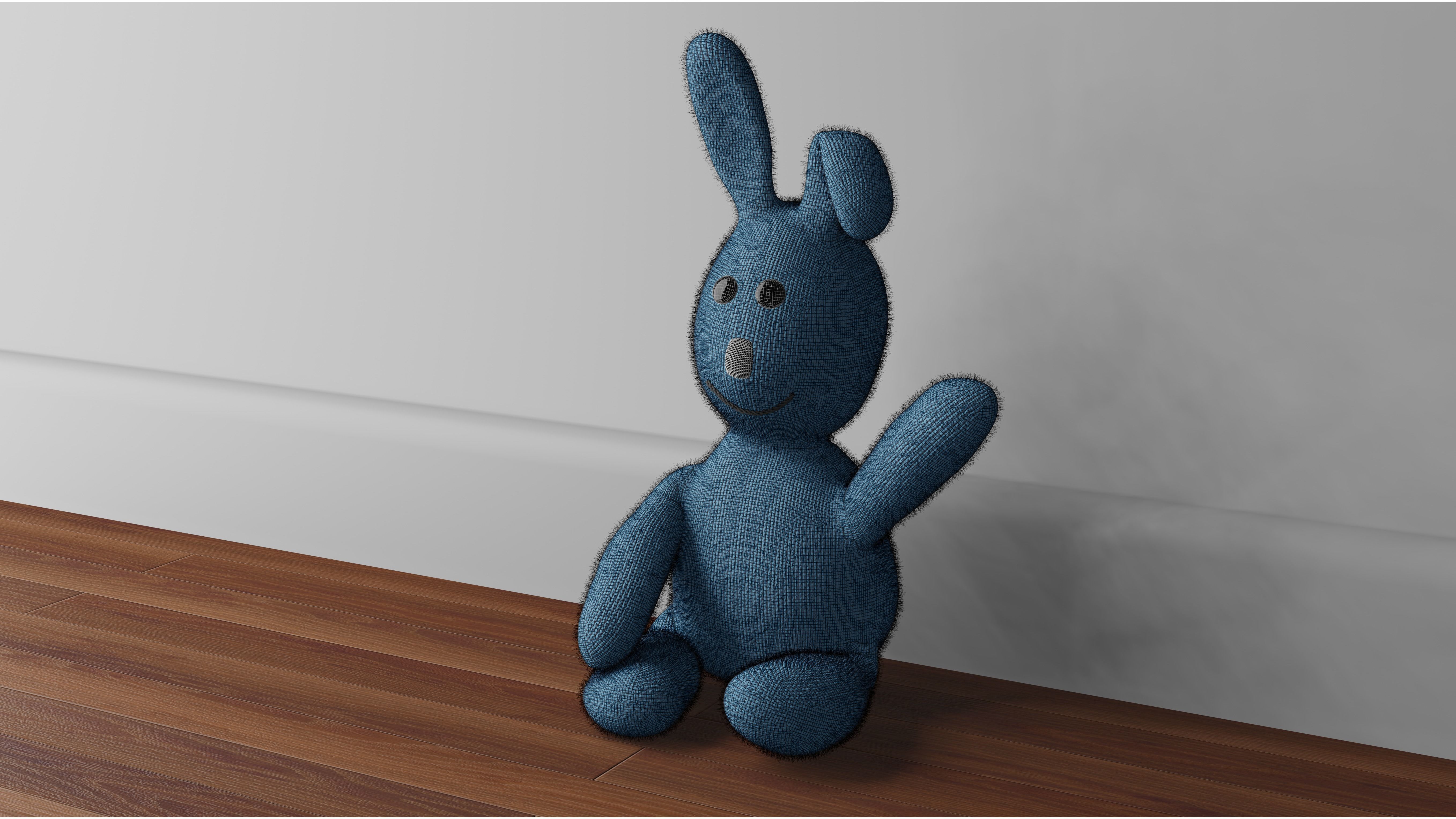 Cuddle Bunny Pet Puppet 3D model_4
