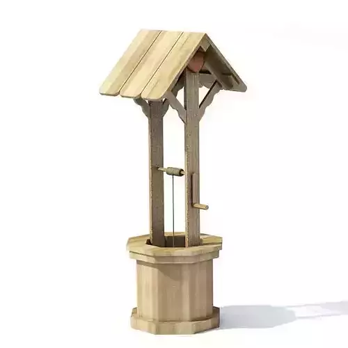 Wooden Garden Well