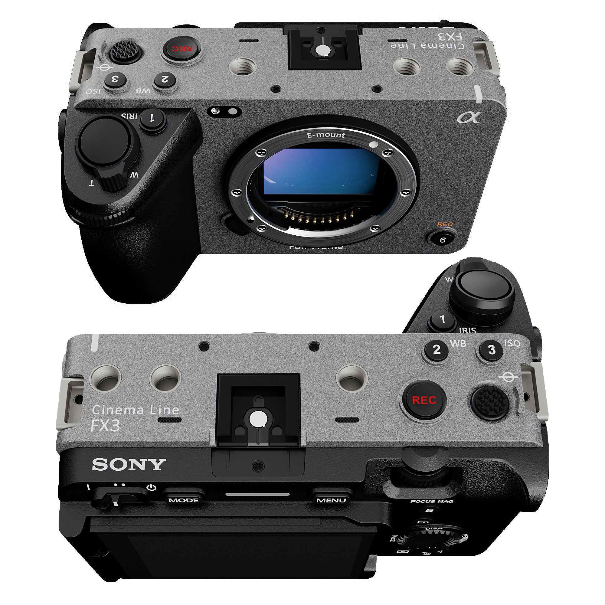 Sony FX3 Cinema Line 3D model_4