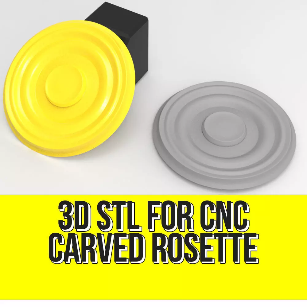 3d STL WRL models for CNC Carved rosette  3D for CNC  3D model_0