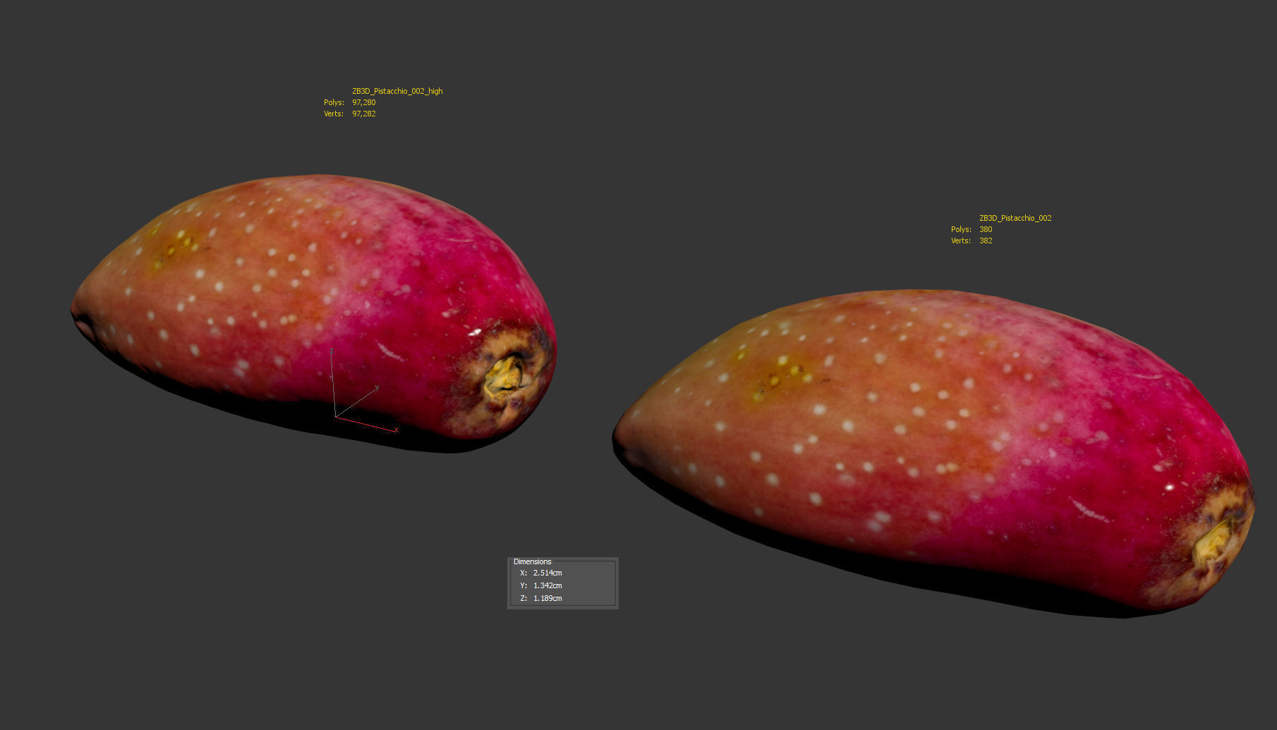 Pistachio 3D model_9
