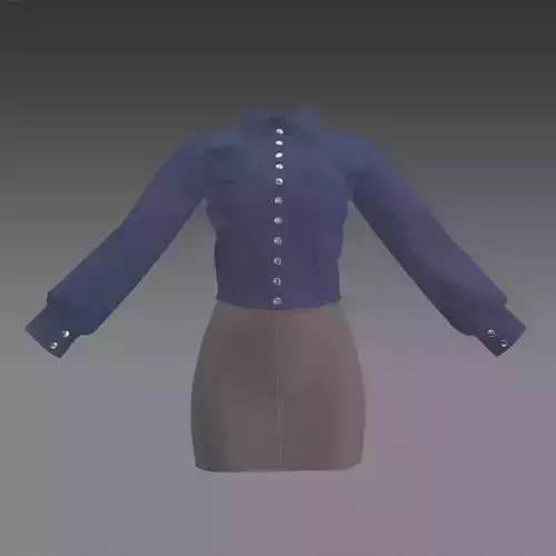 Strapless dress With Open-Close Jacket