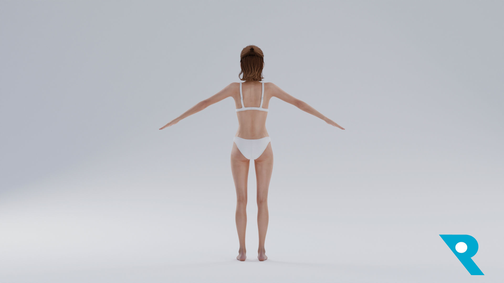 Realistic Female Character - Ching 3D model_2