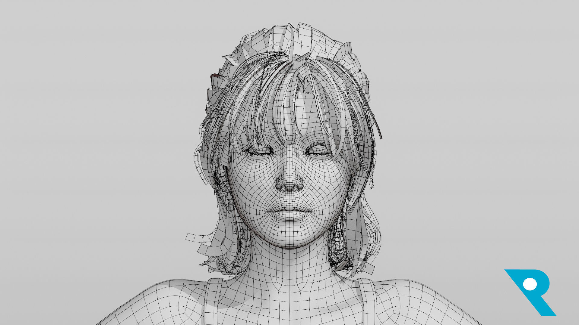 Realistic Female Character - Ching 3D model_15