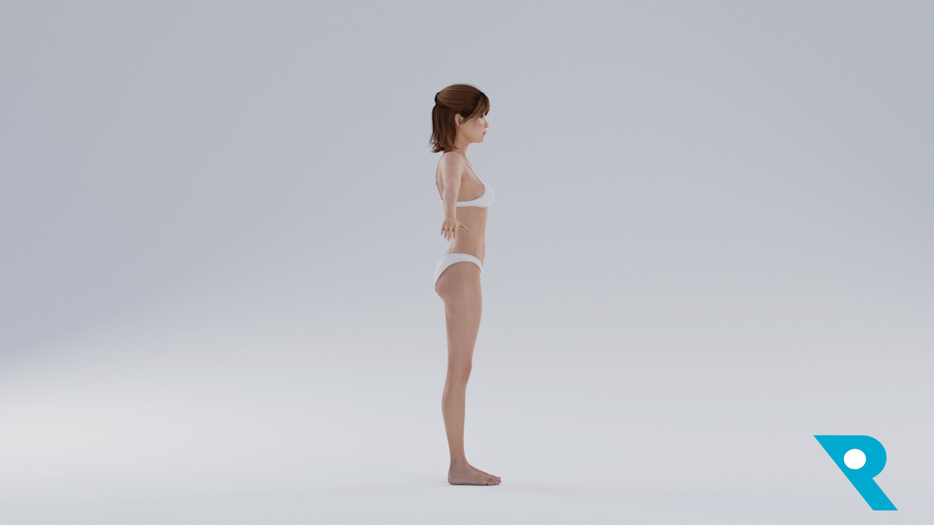 Realistic Female Character - Ching 3D model_3