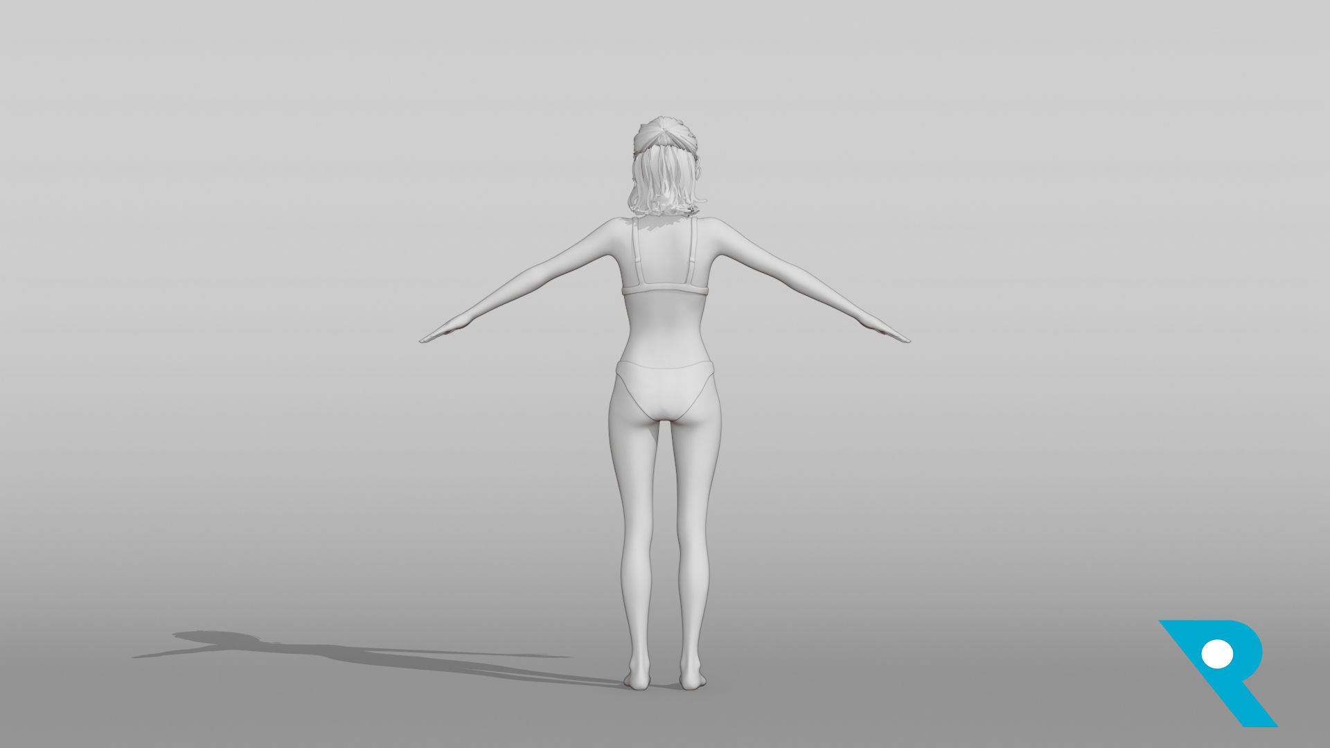 Realistic Female Character - Ching 3D model_6