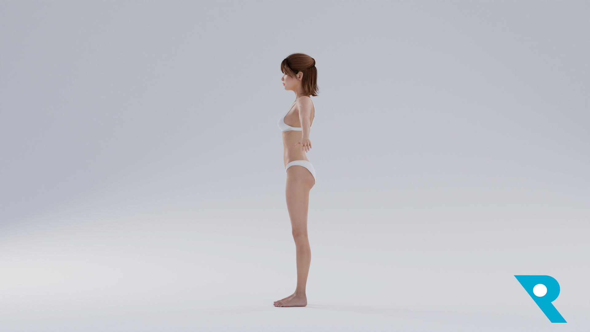 Realistic Female Character - Ching 3D model_4