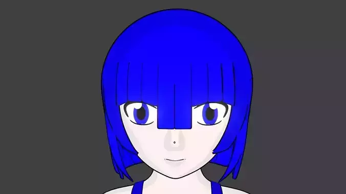 ANIME GIRL IN BIKINI  3D model