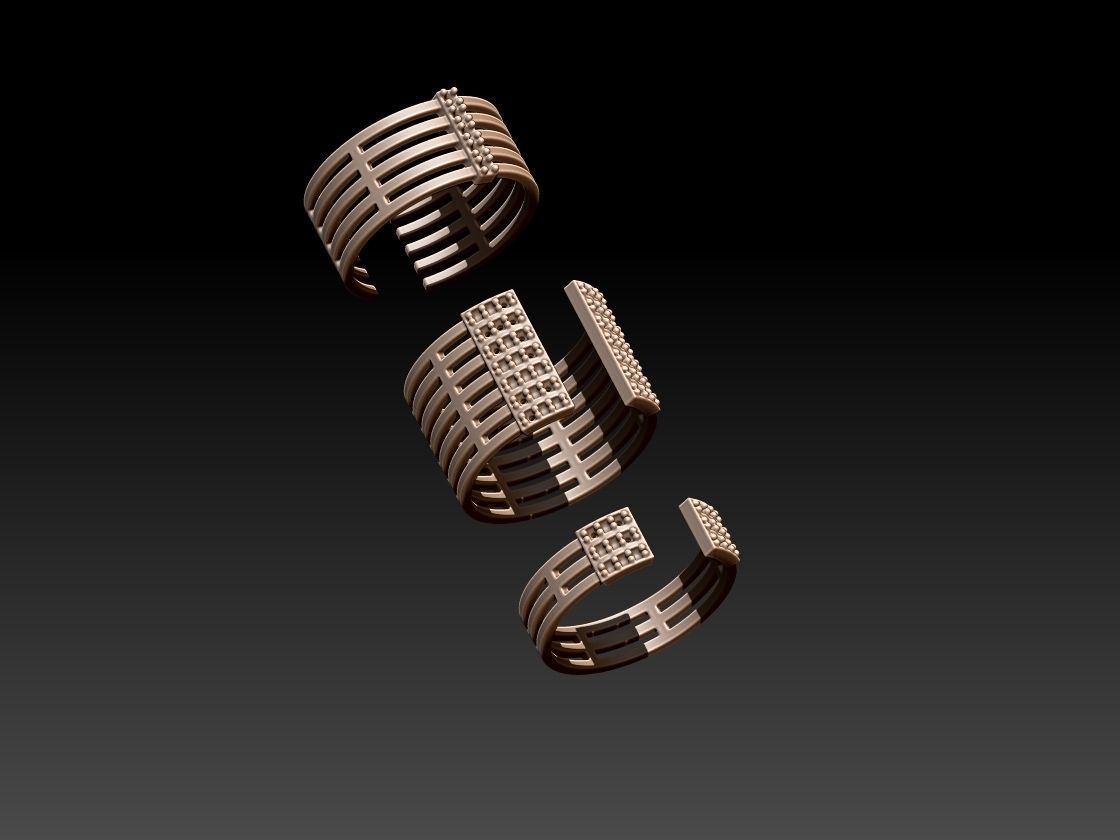 Simple loops 3D print model_9