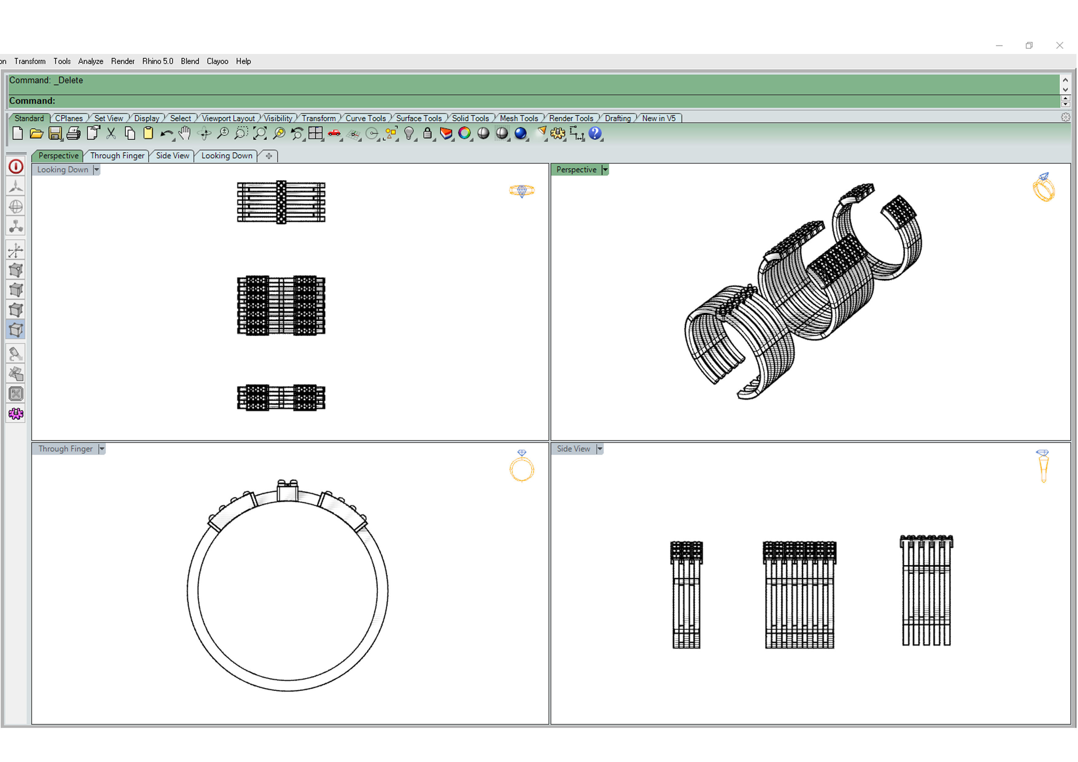 Simple loops 3D print model_10