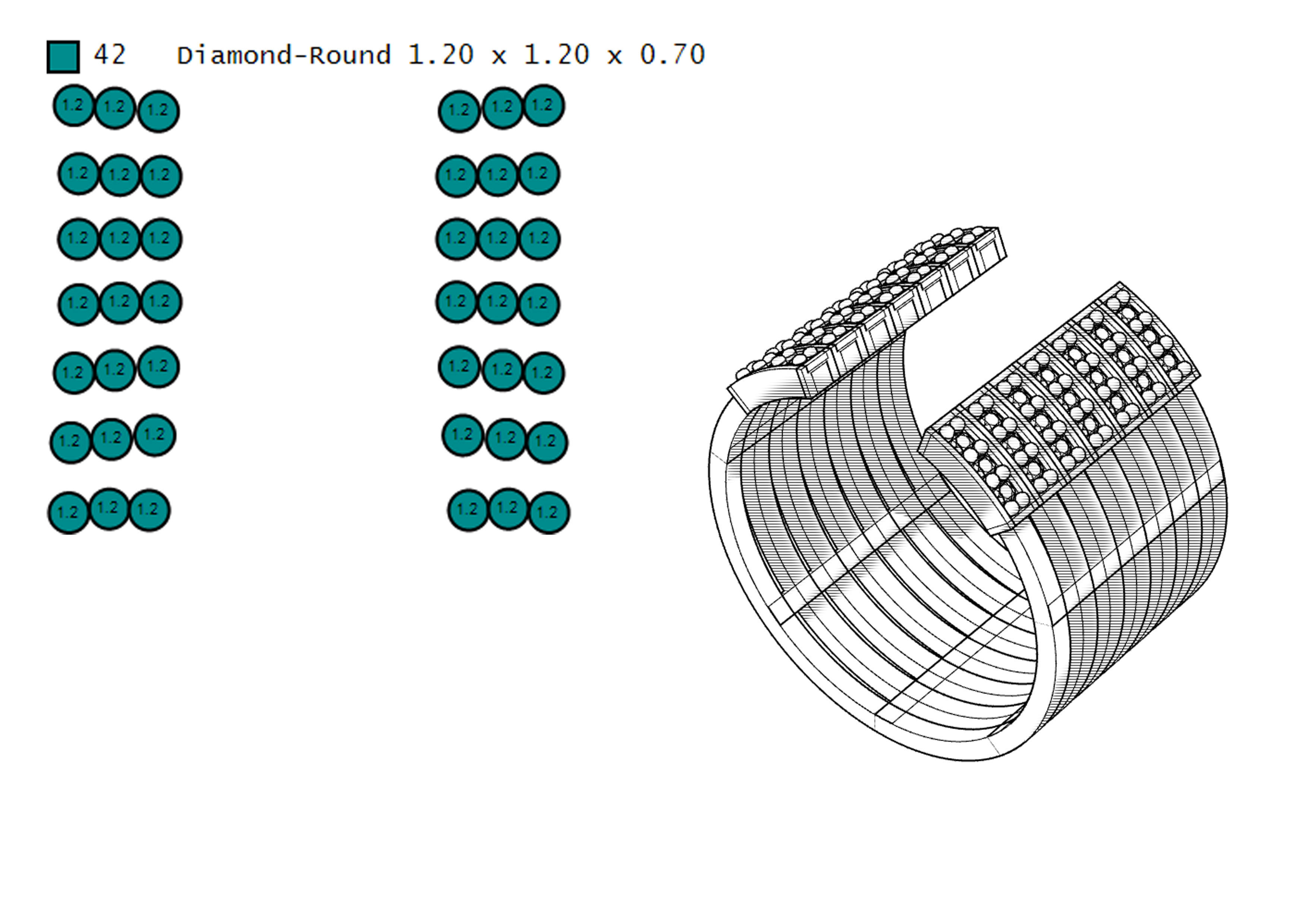 Simple loops 3D print model_12