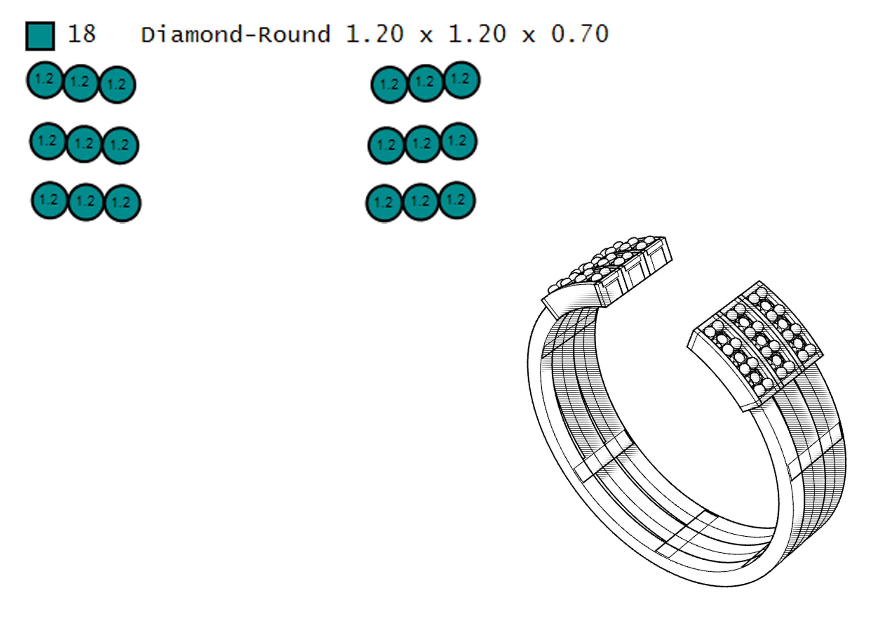 Simple loops 3D print model_13