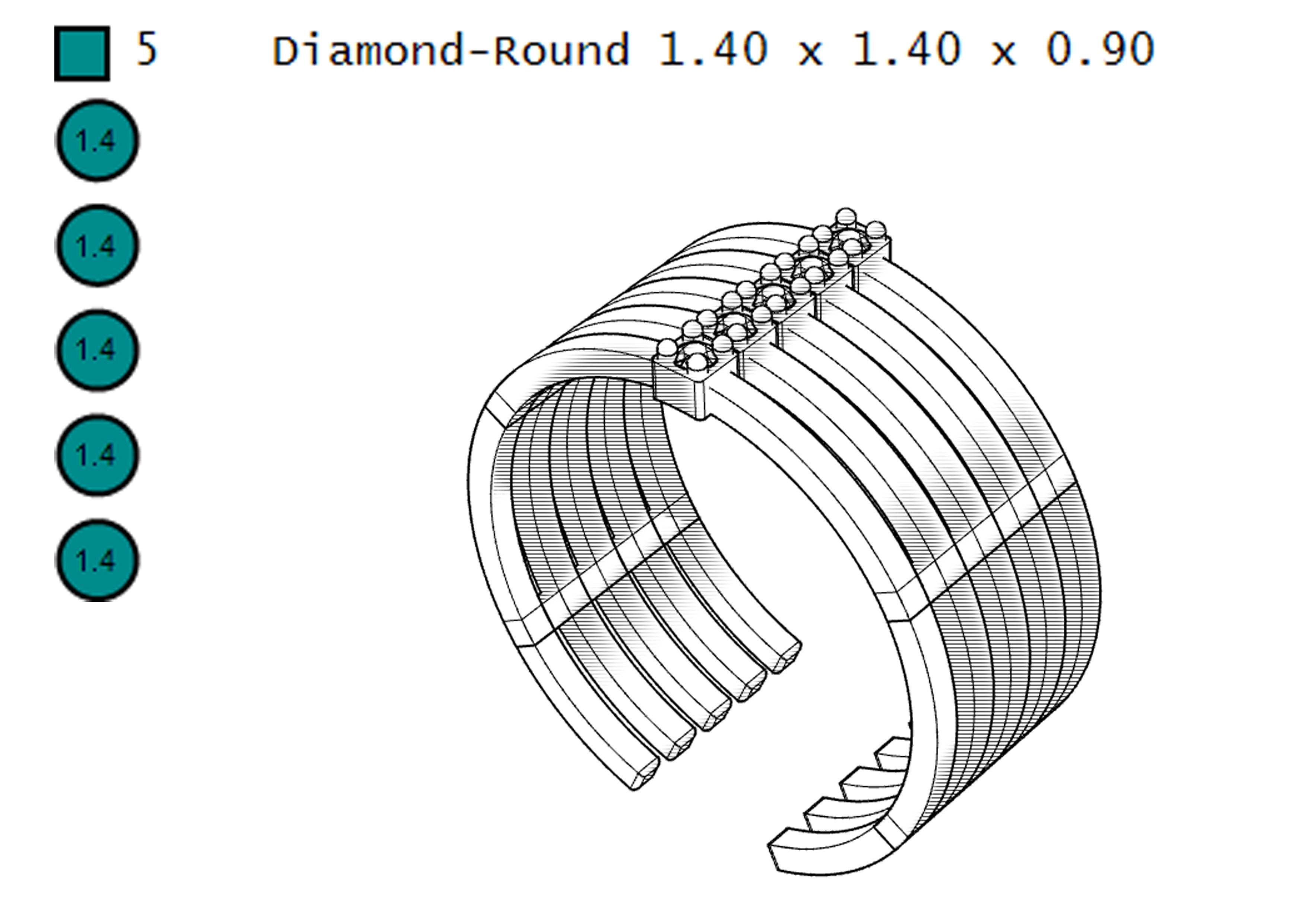 Simple loops 3D print model_11