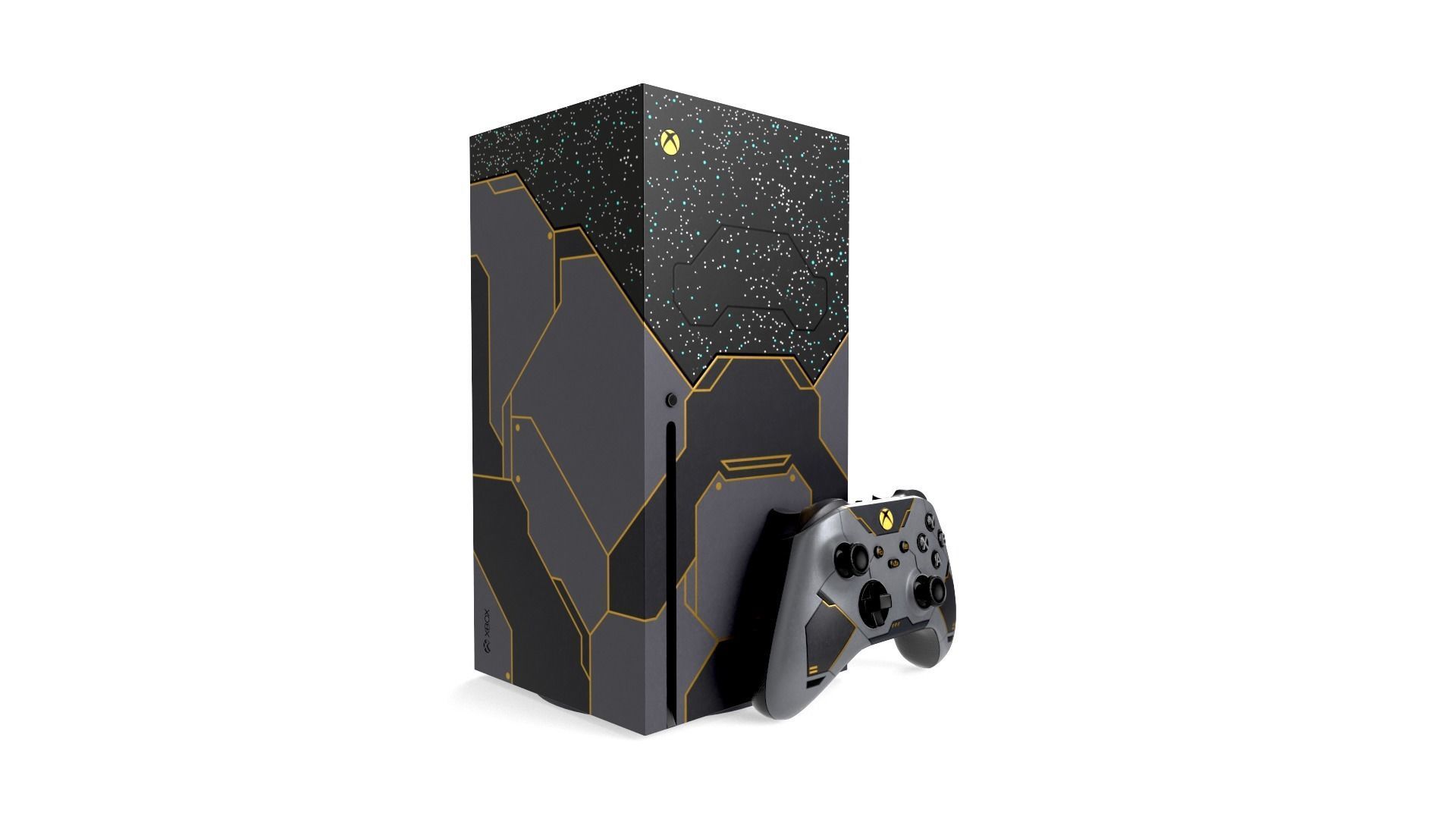 Xbox Series X Halo infinite Limited Edition Low-poly 3D model_1
