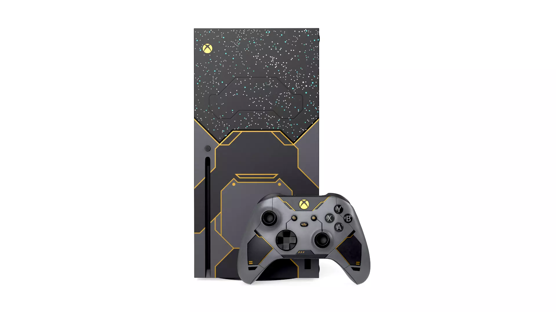 Xbox Series X Halo infinite Limited Edition Low-poly 3D model_0