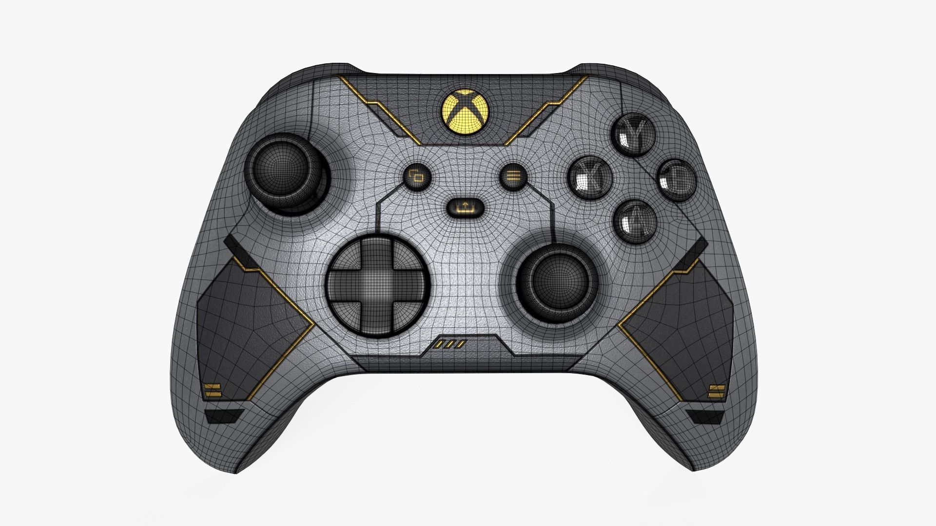 Xbox Series X Halo infinite Limited Edition Low-poly 3D model_12