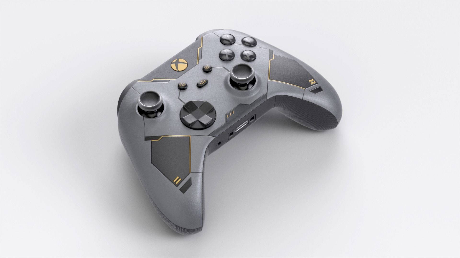 Xbox Series X Halo infinite Limited Edition Low-poly 3D model_9