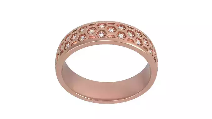 Honeycomb ring Size 6 US