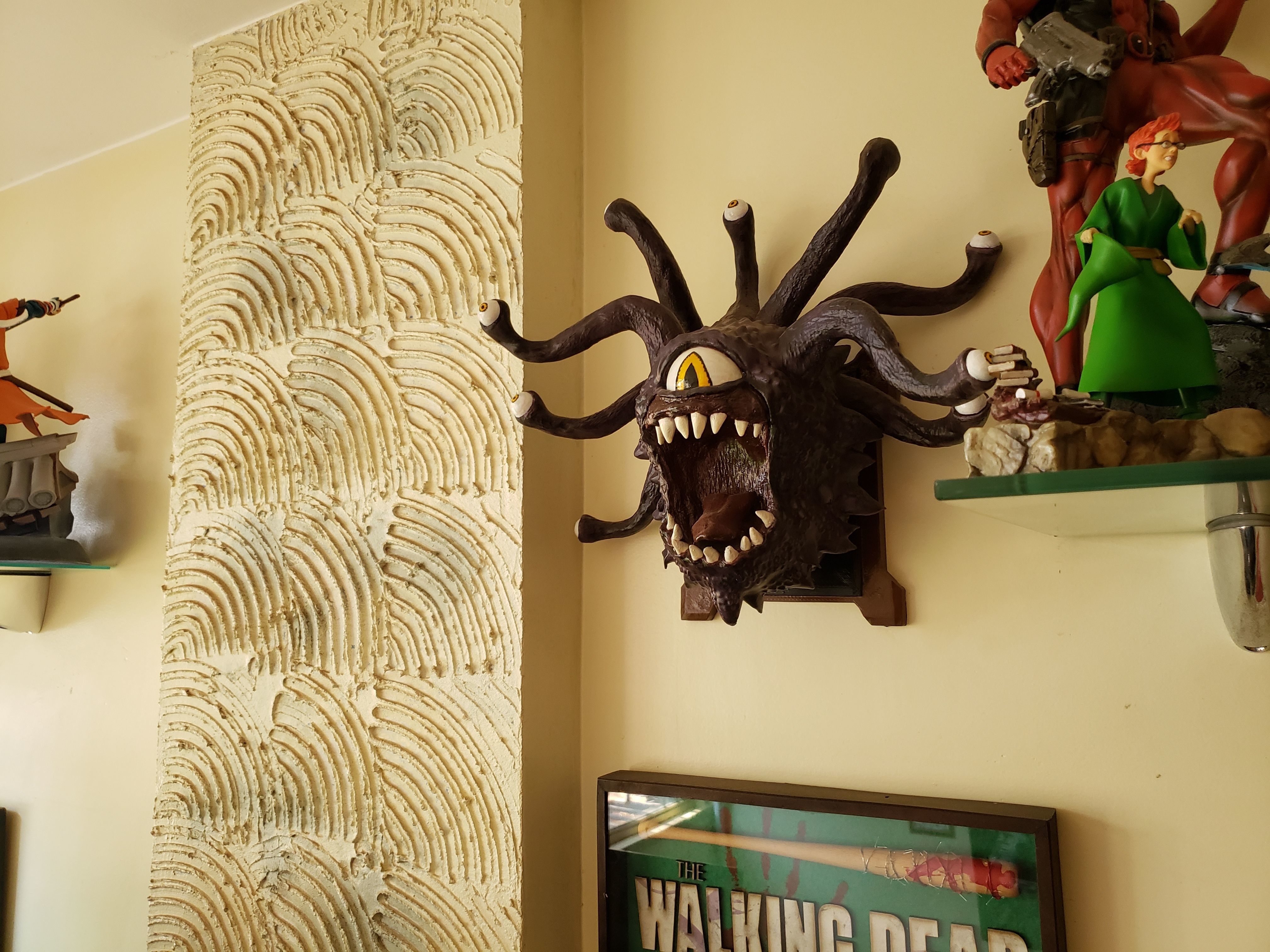 Beholder wall Trophy  3D print model_3