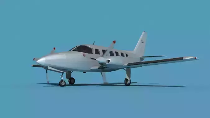 Piper PA-31-350 Navajo Chieftain V00 3D model