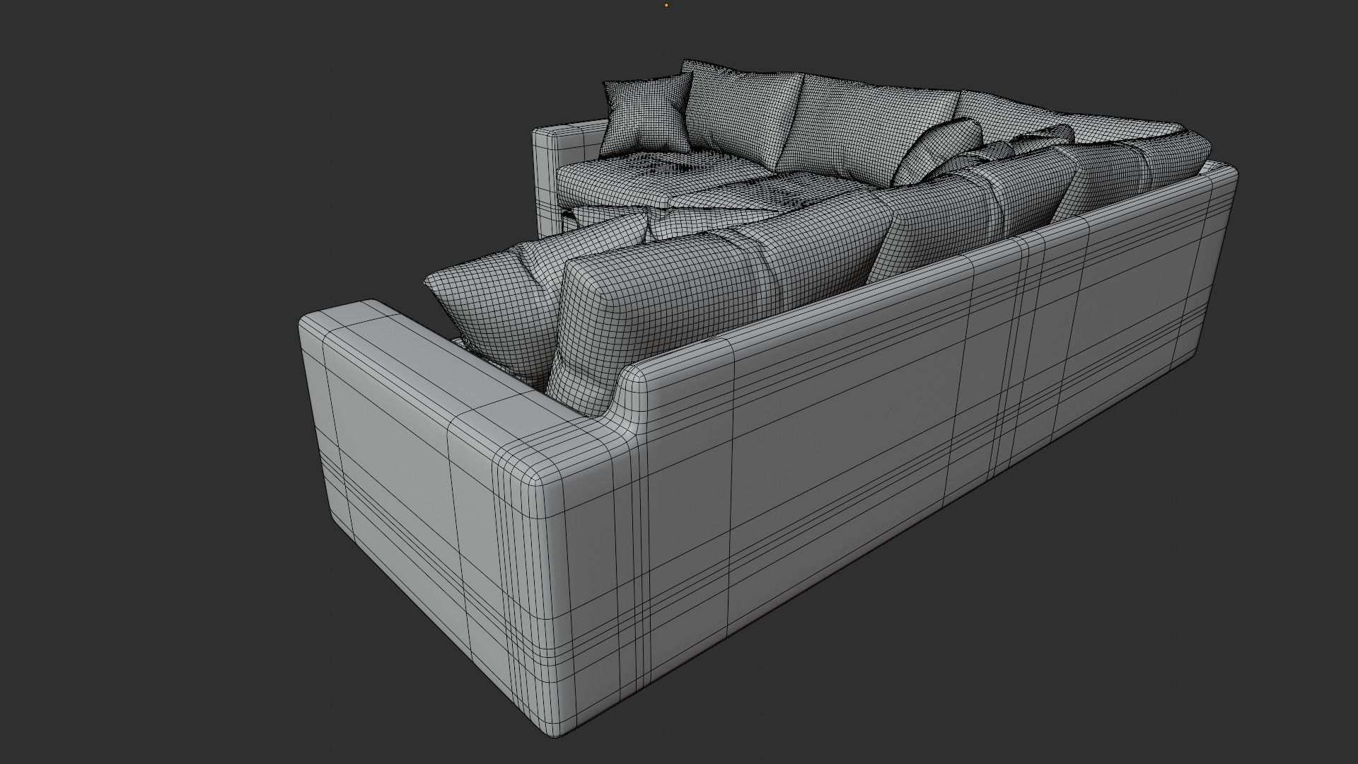Corner sofa Free 3D model_7