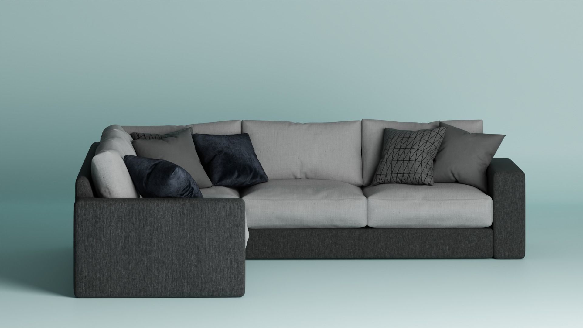 Corner sofa Free 3D model_2