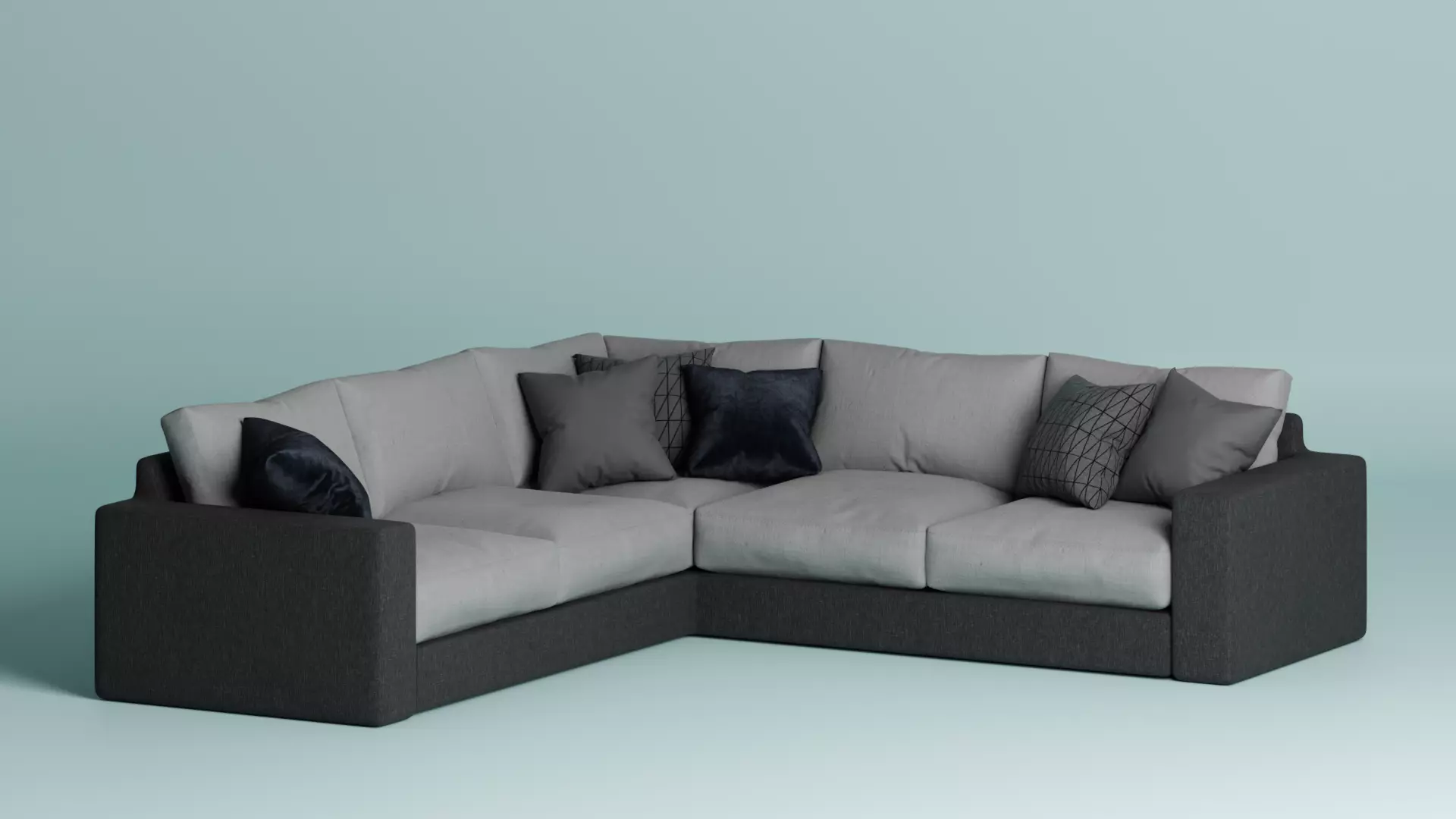 Corner sofa Free 3D model_0