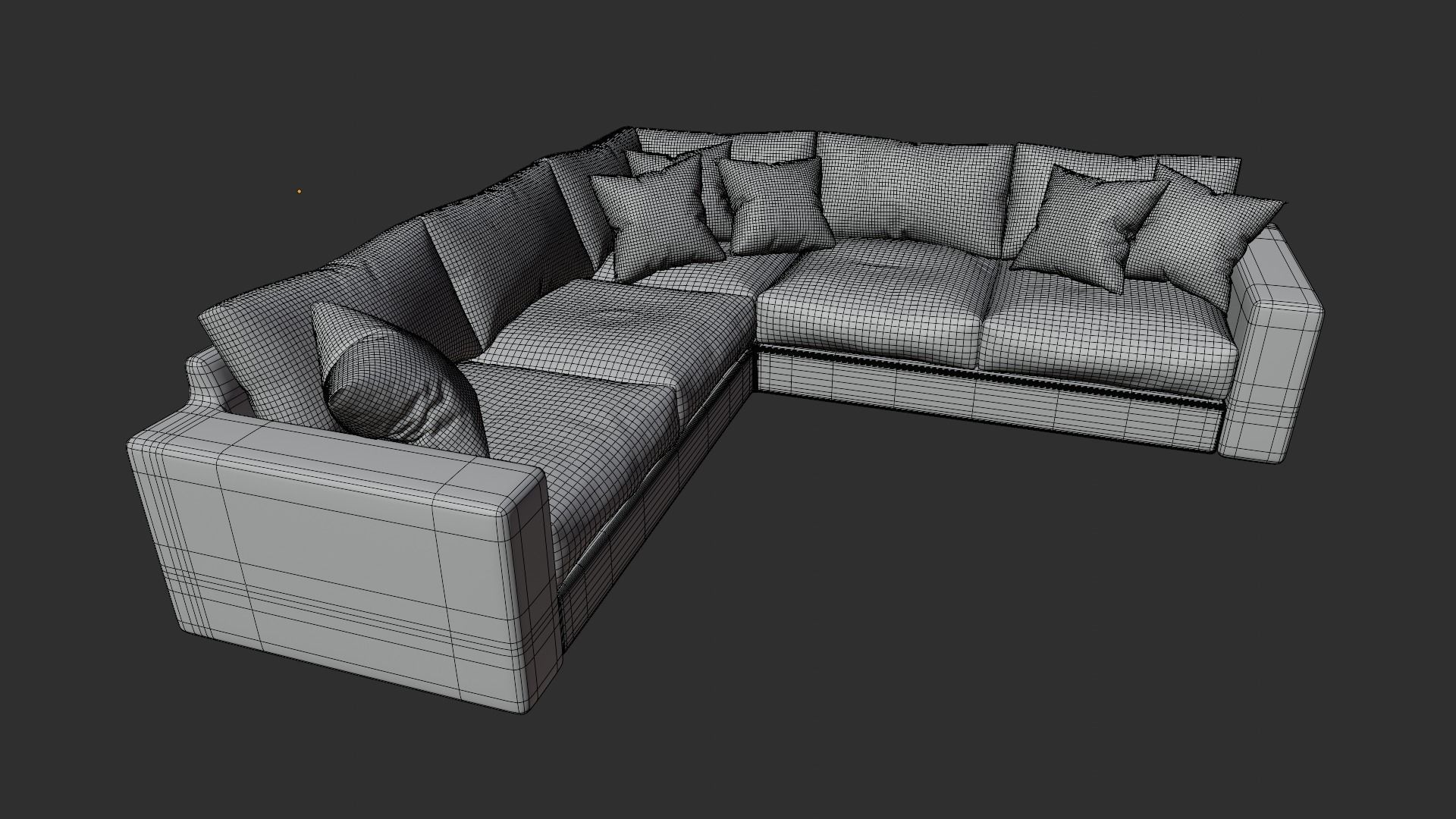 Corner sofa Free 3D model_8