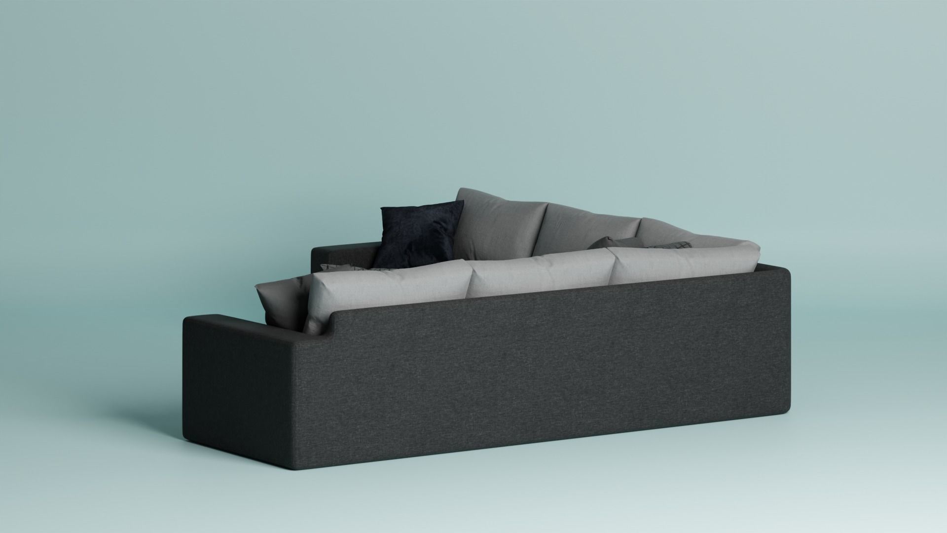 Corner sofa Free 3D model_1