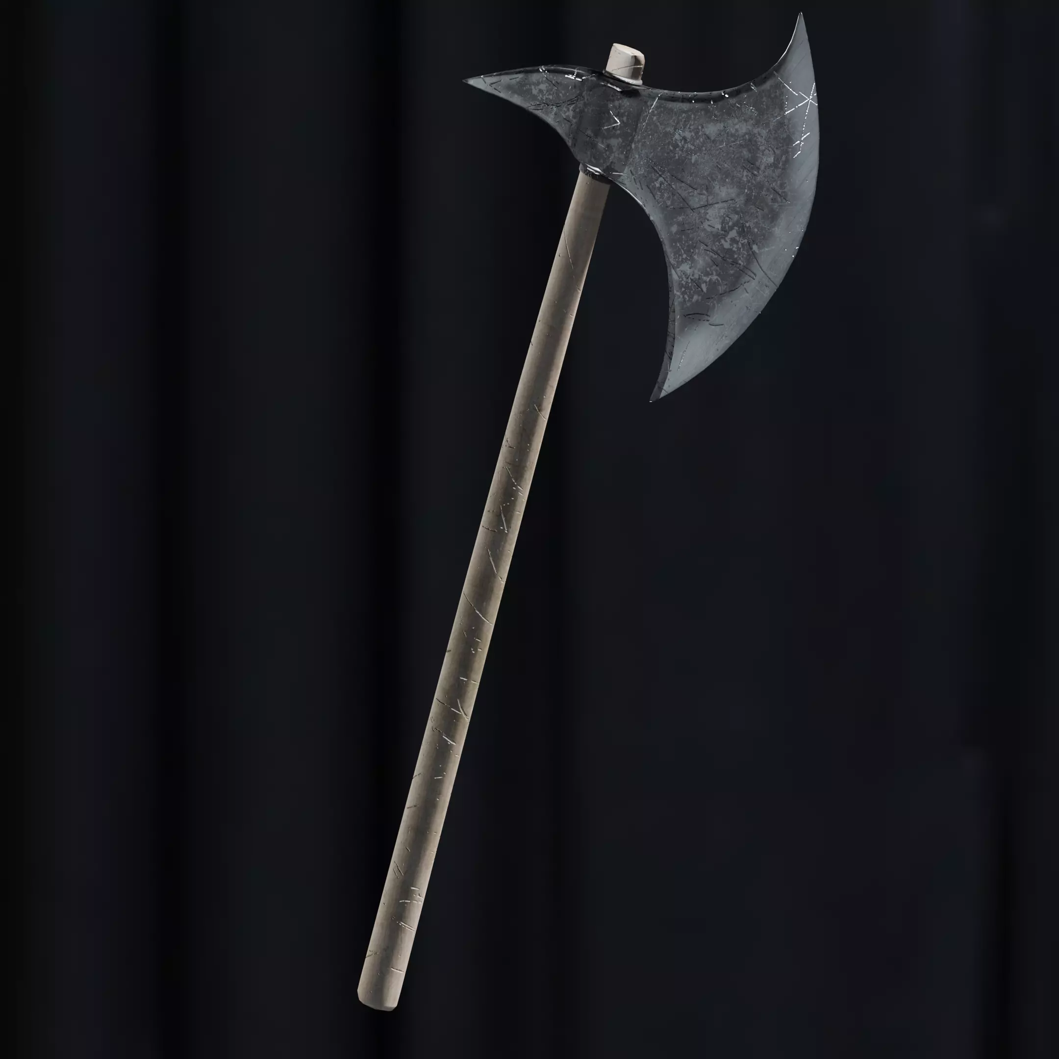 Simple Axe with 2 style Free low-poly 3D model