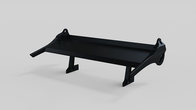 spoiler rear auto tuning garage 3D model