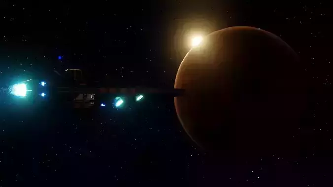 Spaceship Battle Cruiser 3D model