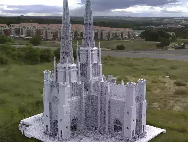 Victorian architecture 1 Cathedral  3D model