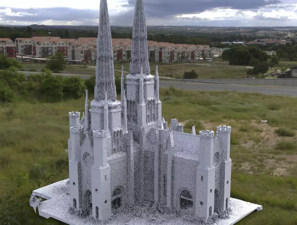 Victorian architecture 1 Cathedral  3D model_0