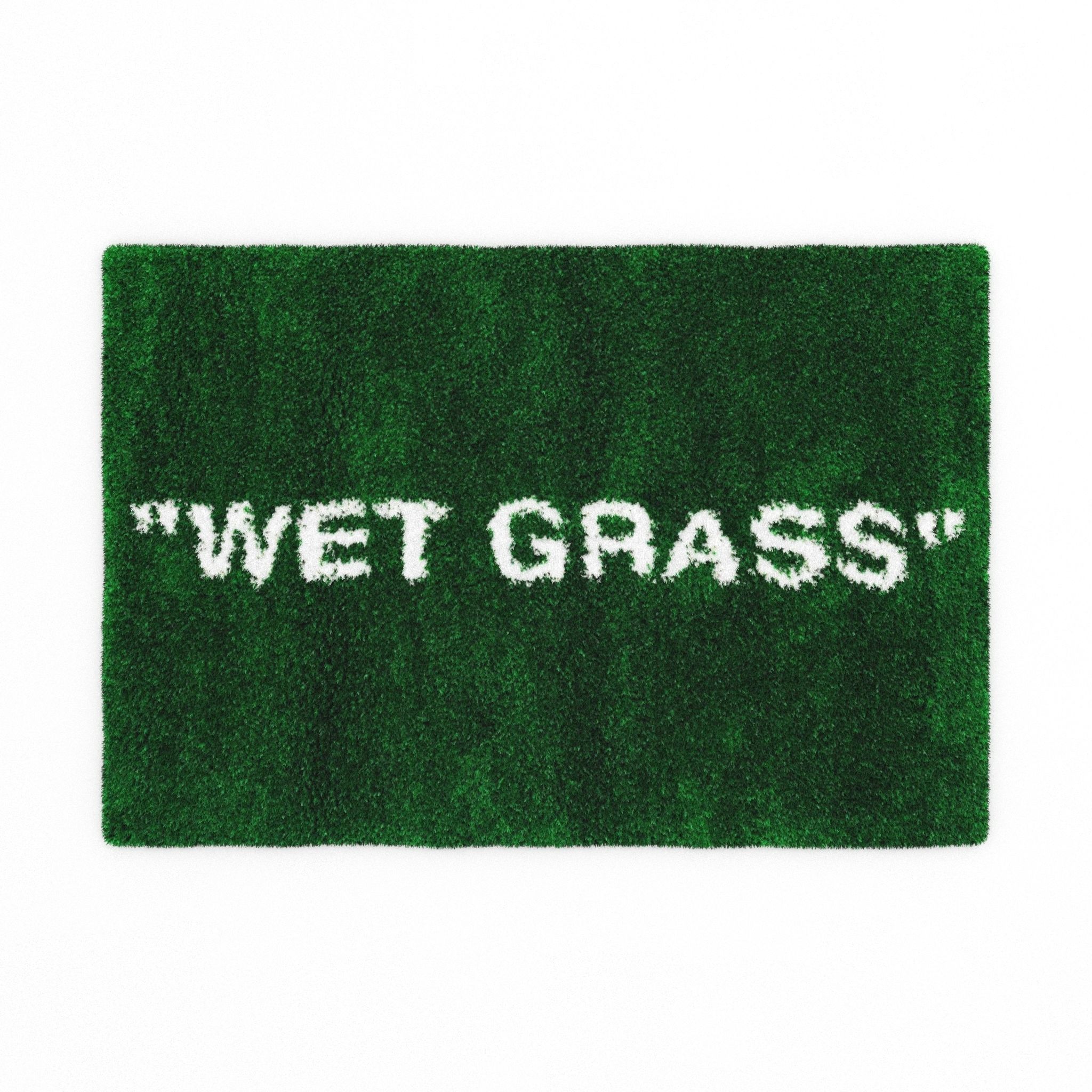 IKEA　MARKERAD　WETGRASS　ラグ Virgil Abloh Ikea Markerad Wet Grass Rug Green OFF White Limited