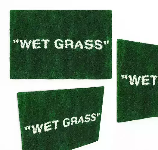Virgil Abloh x IKEA MARKERAD WET GRASS Rug 3D model