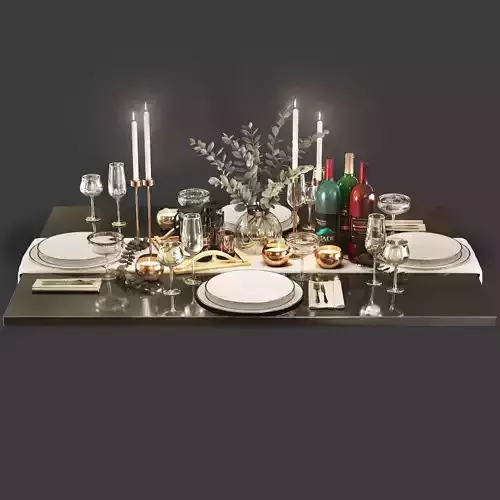 Table  setting r2 3D model